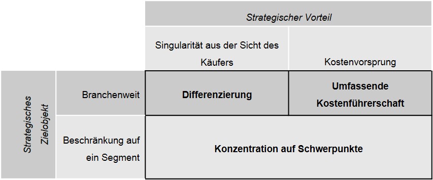 Porter Strategieoptionen